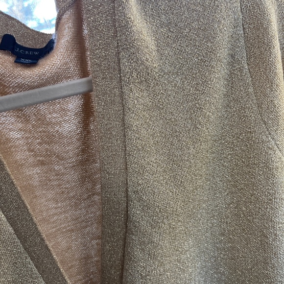 J. Crew Beige Knit V-Neck Cardigan - Picture 3 of 9